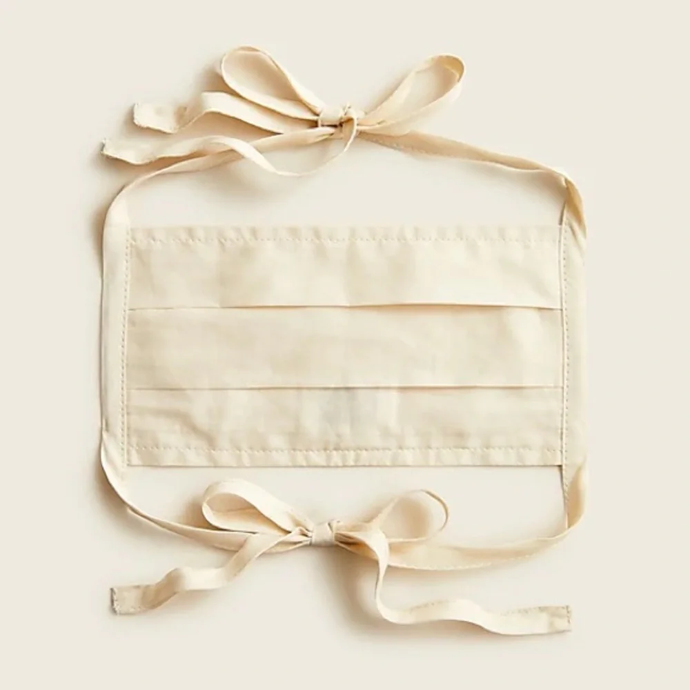J. Crew Reusable Washable Fabric Tie Masks, Set of 3, NWT